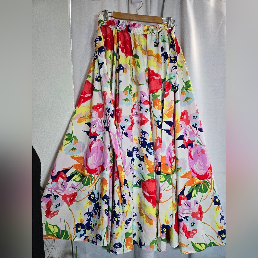 Colorful Floral Women's Maxi Skirt